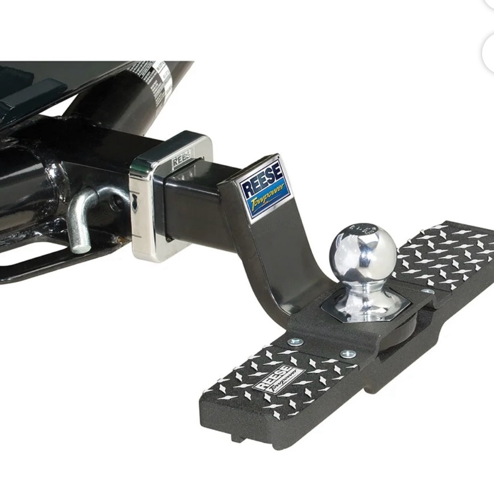REESE Trailer Hitch Ball Mount Step, Fits 2 In. Square Ball Mount Shank.